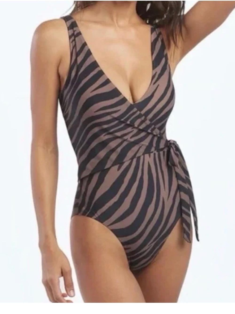 Summer Salt Swim Perfect Wrap One Piece Sz 2